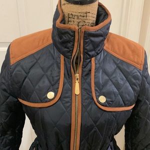 Vince Camuto like new, worn once zippered, belted coat.